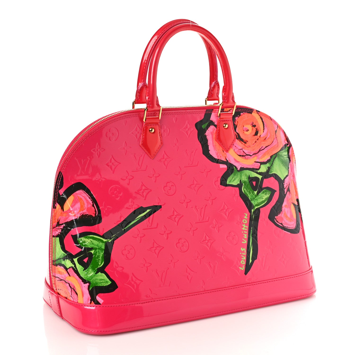Louis Vuitton Vernis Roses Alma GM Rose Pop 3 of 8