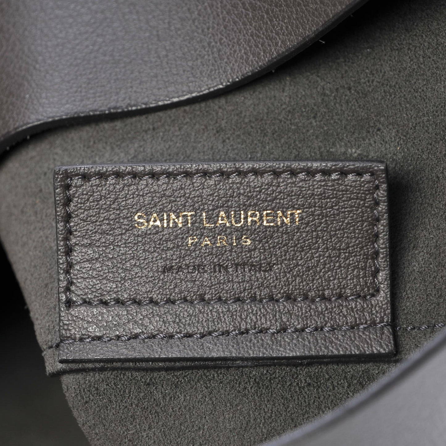 Calfskin Large Shopping Tote Black Earth