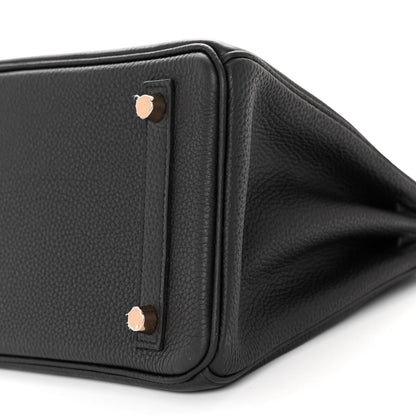 Hermes Togo Birkin 25 Black 10 of 13