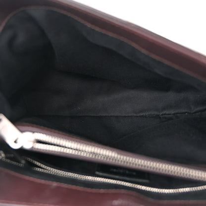 Saint Laurent Calfskin Y Quilted Monogram Medium Loulou Chain Satchel Amaranto 5 of 11
