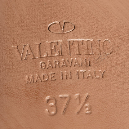 Valentino Garavani Metallic Calfskin Rockstud 60mm City Sandals 37.5 Skin 9 of 9