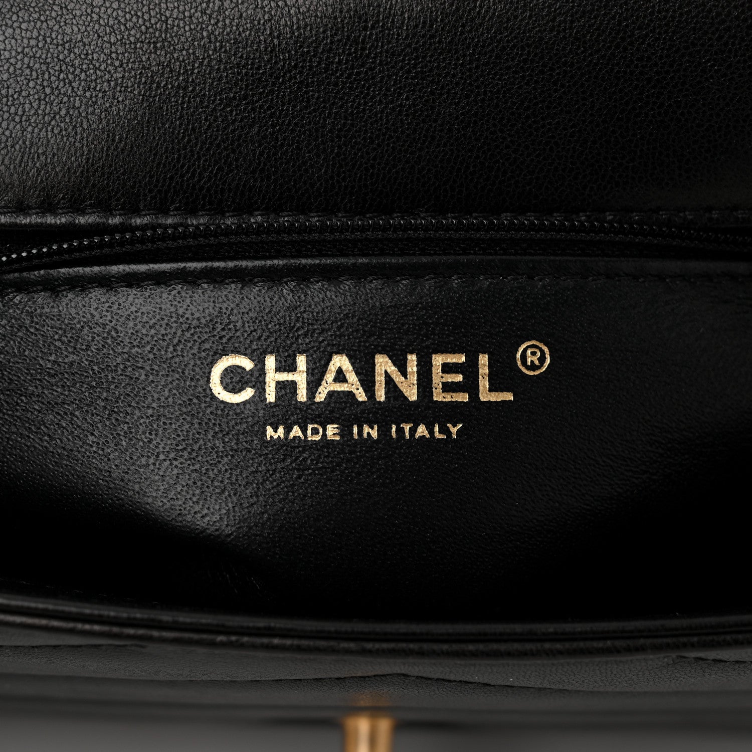 Chanel Lambskin Reversed Chevron Quilted Flap Black 6 of 11
