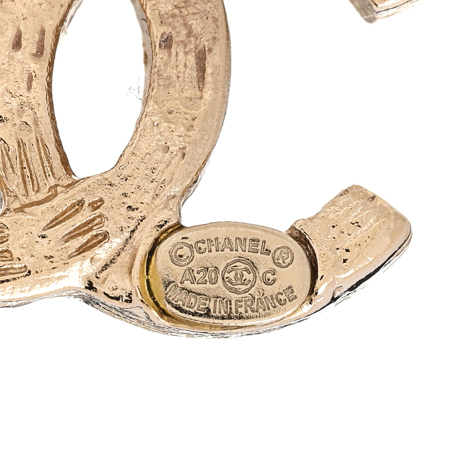 Chanel Crystal Over The Rainbow CC Earrings Gold Multicolor 4 of 5
