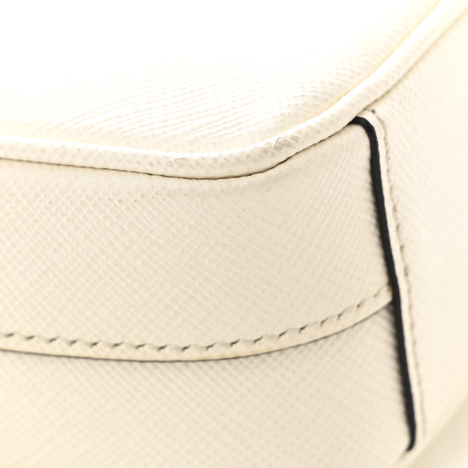 Prada Saffiano Flap Shoulder Bag Talco 11 of 16