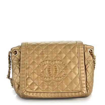 Chanel Metallic Calfskin Quilted Istanbul Accordion Flap Gold 1 of 7