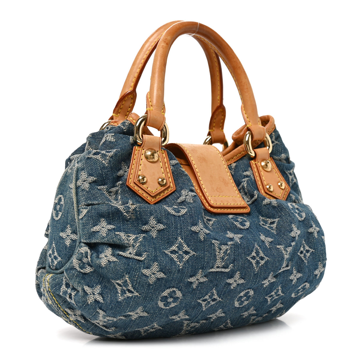 Monogram Denim Pleaty Blue