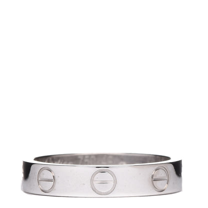 Cartier 18K White Gold 3.5mm LOVE Wedding Band Ring 49 4.75 1 of 4