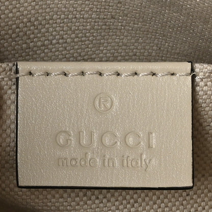 Gucci Boarded Plutone Calfskin Mini Horsebit 1955 Top Handle Bag Mystic White 6 of 10