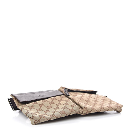 Gucci GG Monogram Double Pocket Belt Bag Dark Brown 4 of 9