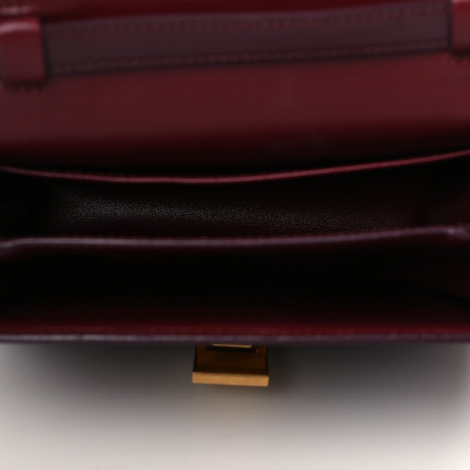 Celine Box Calfskin Teen Classic Box Flap Bag Burgundy 6 of 11