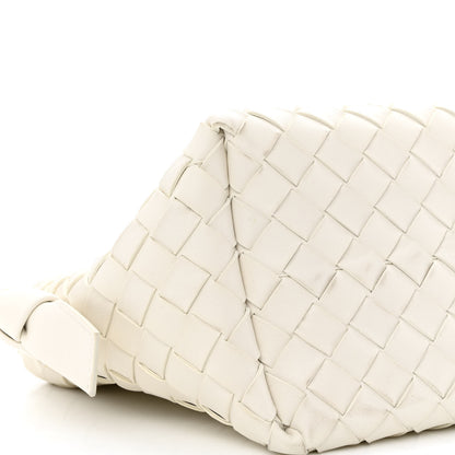 Bottega Veneta Nappa Intrecciato Tie Shoulder Bag White 8 of 9