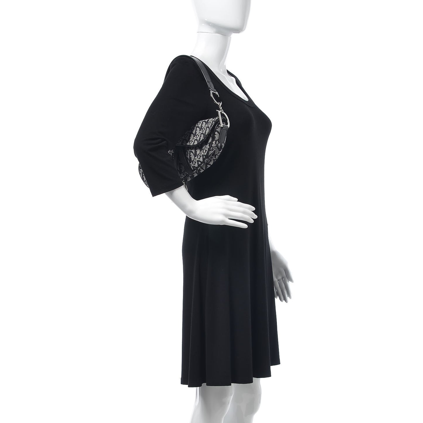 Monogram Saddle Bag Black