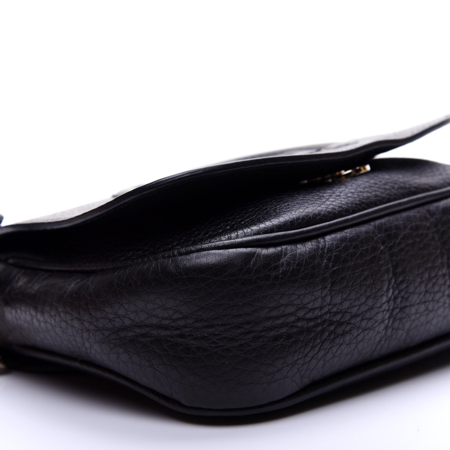 Gucci Pebbled Calfskin Small Soho Flap Crossbody Black 6 of 10
