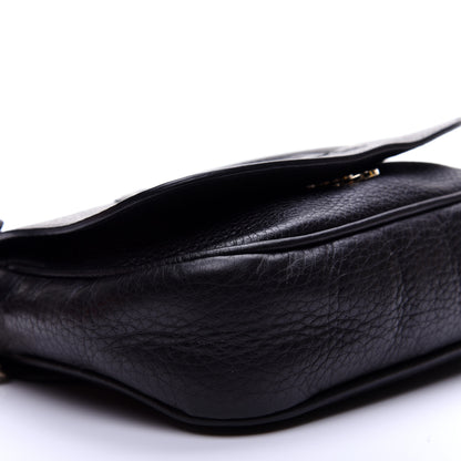 Gucci Pebbled Calfskin Small Soho Flap Crossbody Black 6 of 10