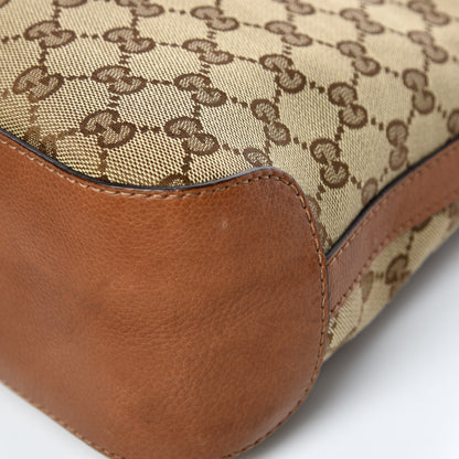 Gucci Monogram Medium Marrakech Hobo Camel 9 of 13