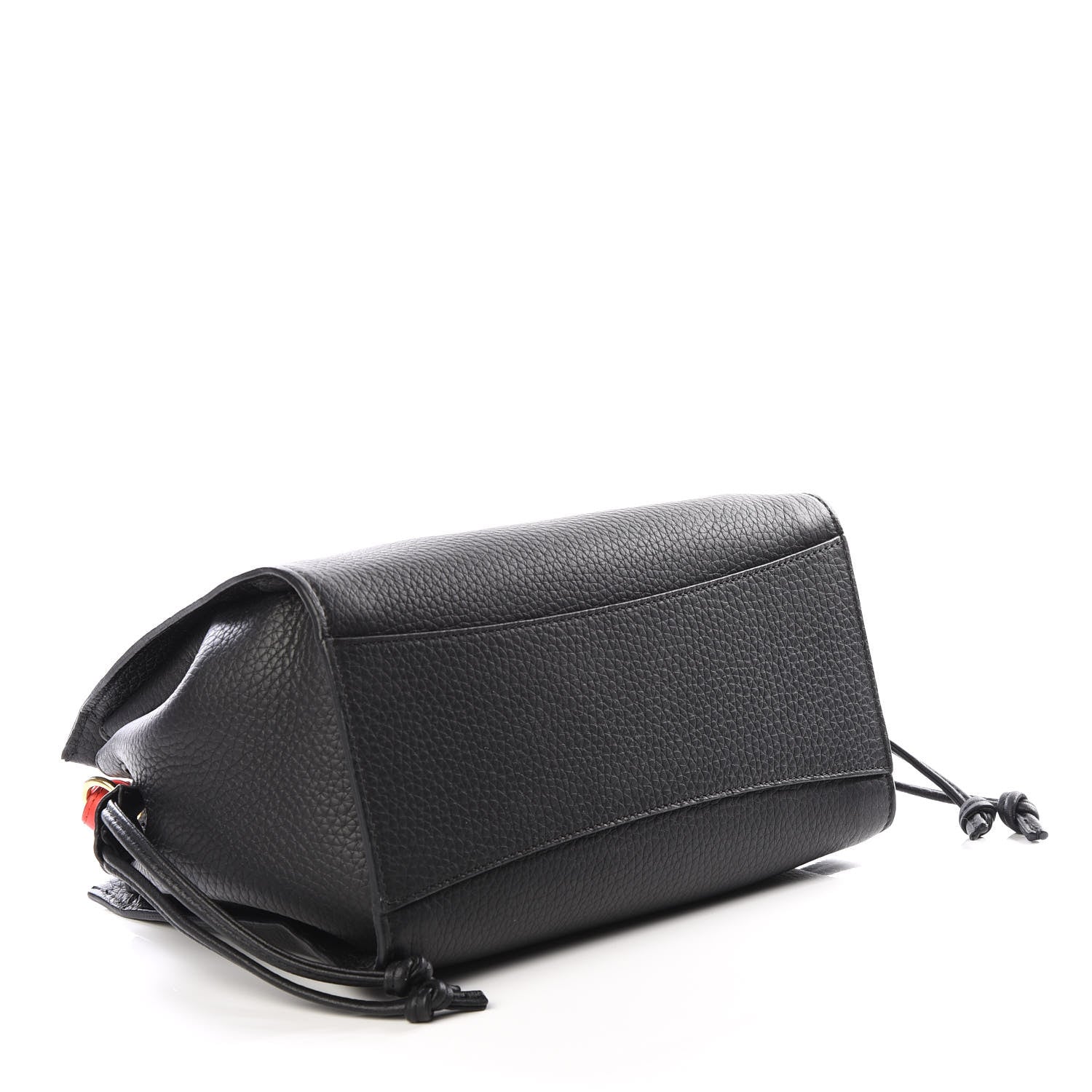 Mulberry Heavy Grain Small Iris Tote Black Red 3 of 10