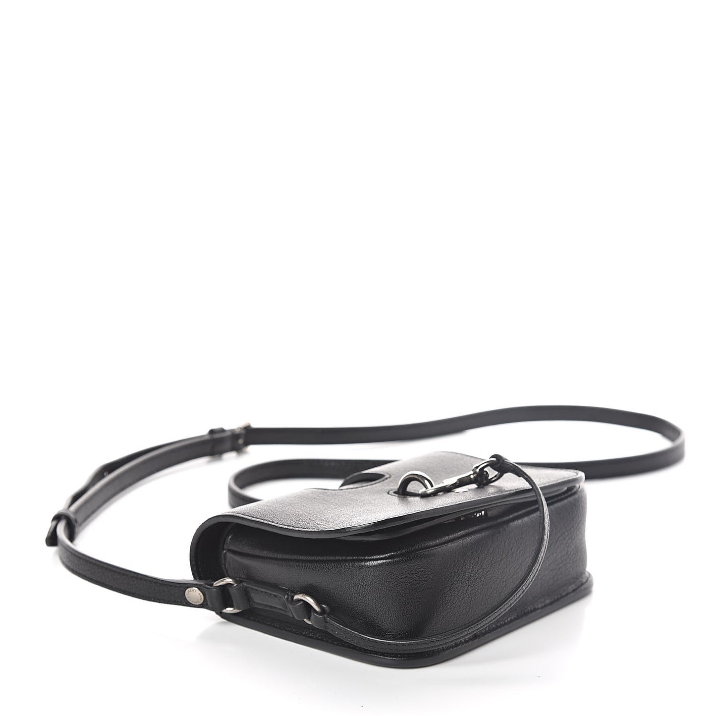 Lambskin Toy Charlotte Messenger Bag Black