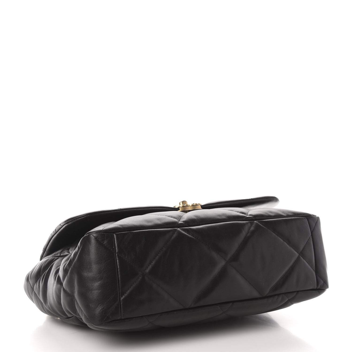 Chanel Goatskin Quilted Maxi 19 Flap Black 5 of 12