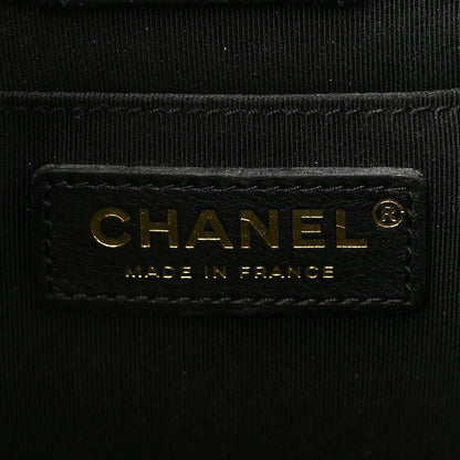 Chanel Calfskin Quilted Boy Bucket Bag Black 6 of 13