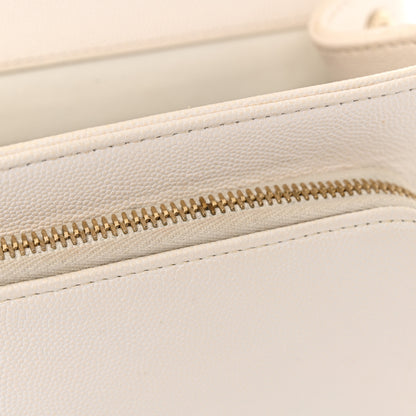 Chanel Caviar Quilted Medium Business Affinity Flap White 13 of 18
