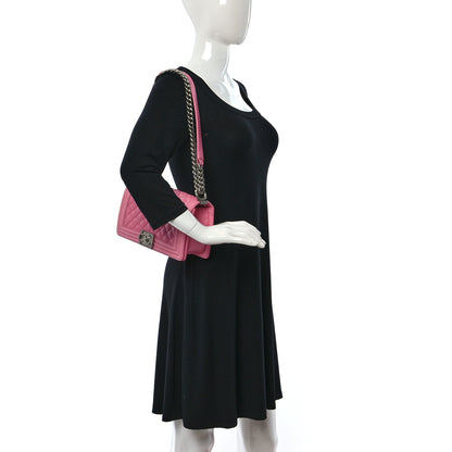 Chanel Caviar Quilted Medium Boy Flap Pink 2 of 11