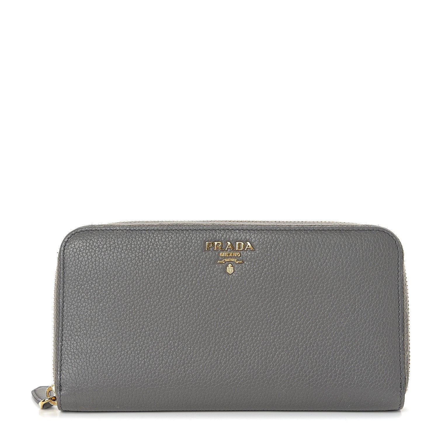 Prada Vitello Daino Zip Around Wallet Marmo Cobalto 1 of 10