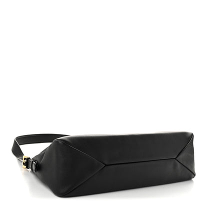 Prada Soft Calfskin Large Aimée Shoulder Bag Black 4 of 10