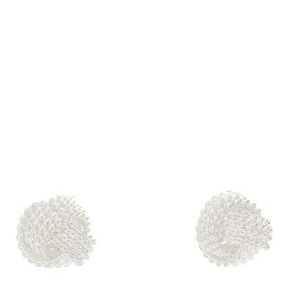 Tiffany Sterling Silver Twist Knot Earrings 1 of 3