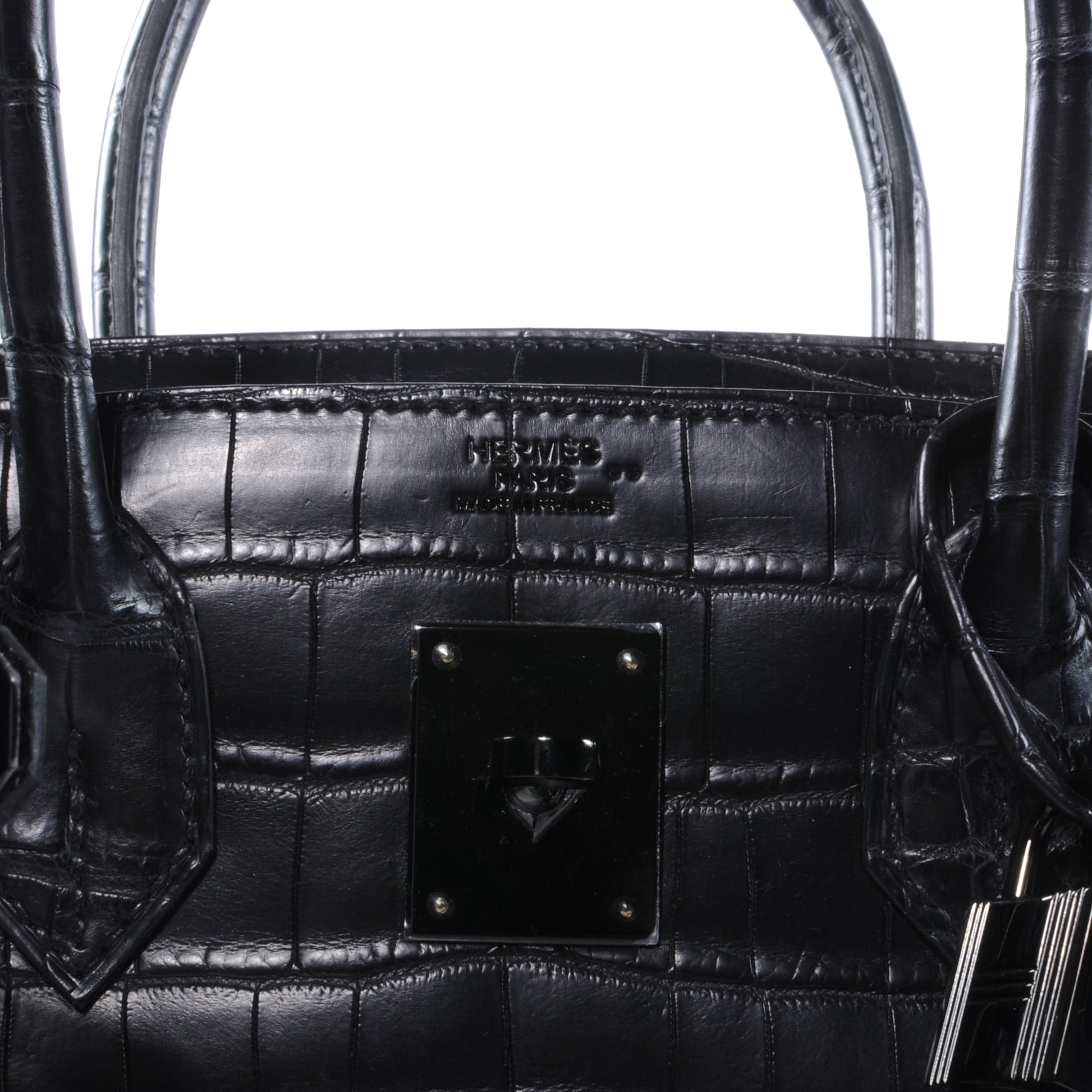 Hermes Matte Niloticus Crocodile Birkin 30 SO BLACK 7 of 10