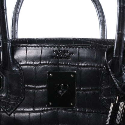 Hermes Matte Niloticus Crocodile Birkin 30 SO BLACK 7 of 10