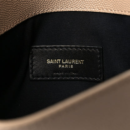 Saint Laurent Grain De Poudre Uptown Pouch Dark Beige 6 of 11