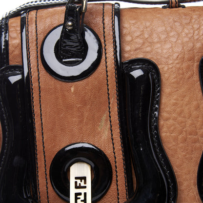 Fendi Nappa Patent B Bag Osso Black 10 of 12