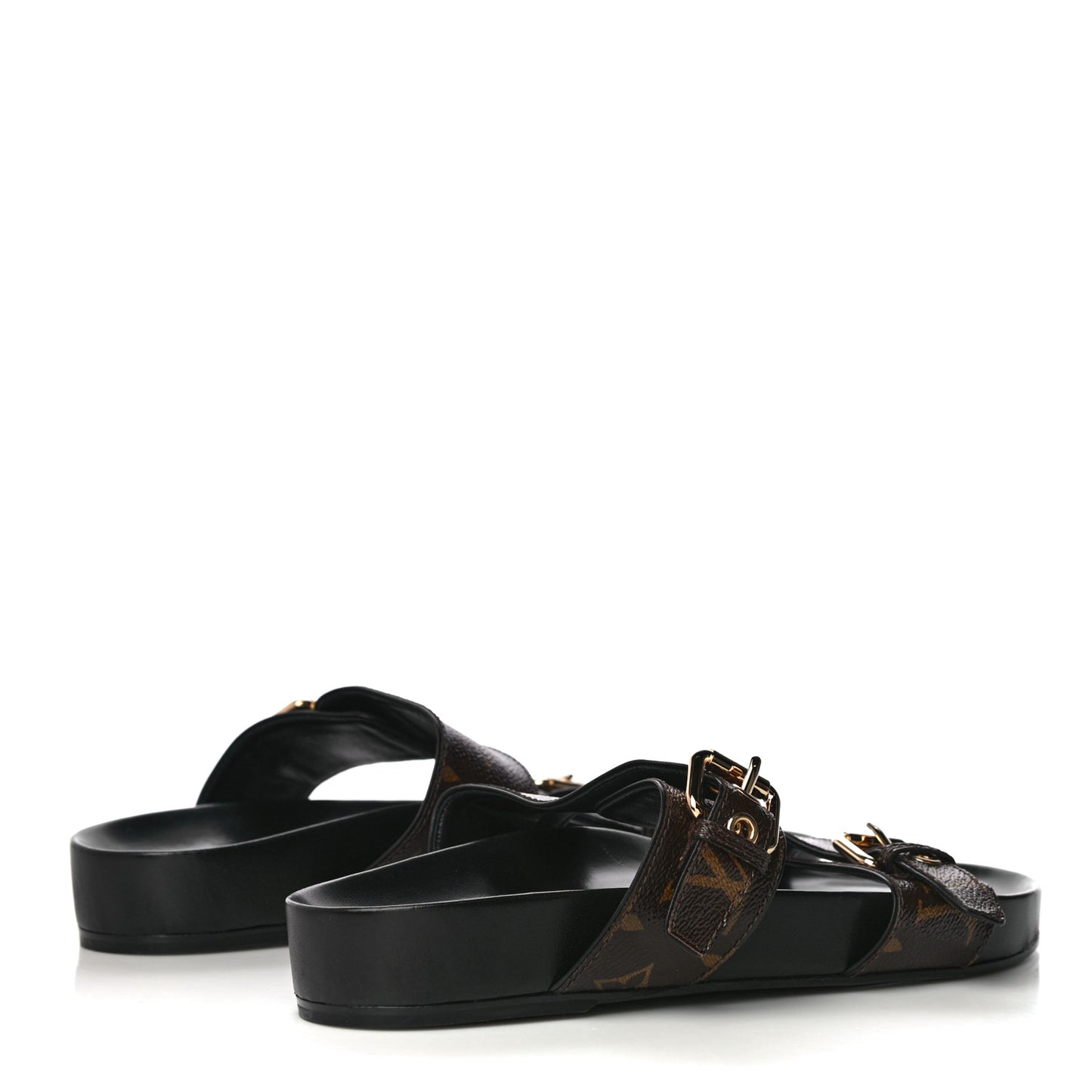 Monogram Bom Dia Mule Sandals 38 Black