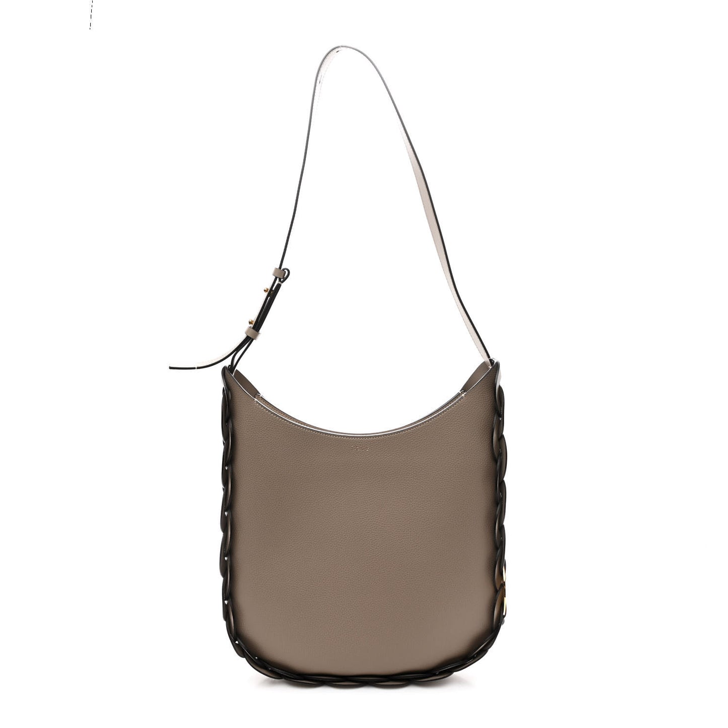 Small Grain Smooth Calfskin Medium Darryl Hobo Motty Grey