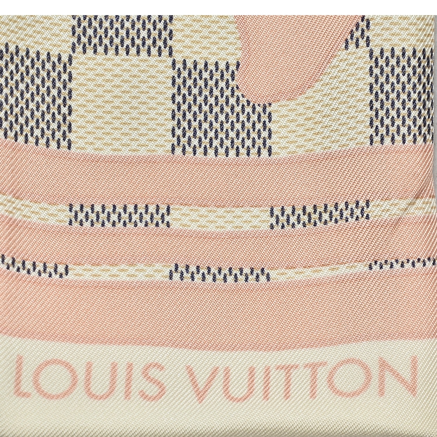 Louis Vuitton Silk Damier Azur Tahitienne Bandeau Rose Ballerine 3 of 7