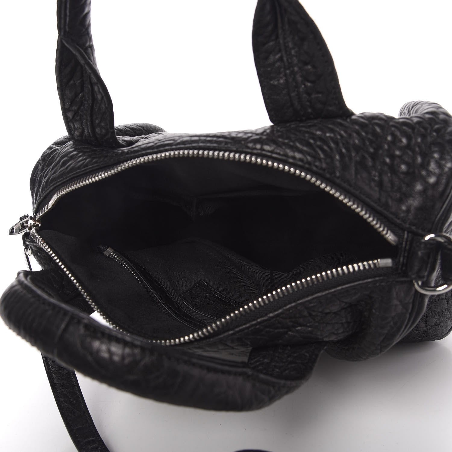 Alexander Wang Pebbled Lambskin Rocco Black Nickel Hardware 5 of 9