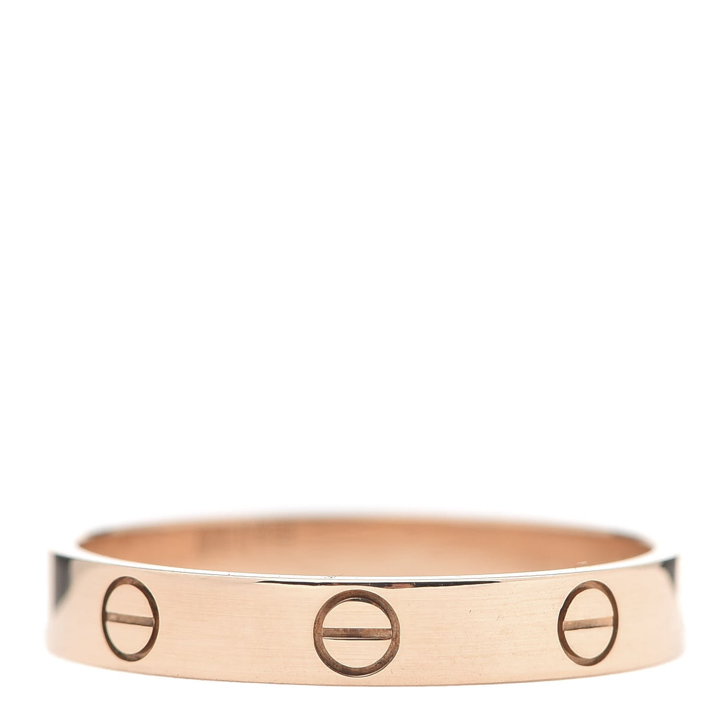 18K Pink Gold 3.5mm LOVE Wedding Band Ring 62 10