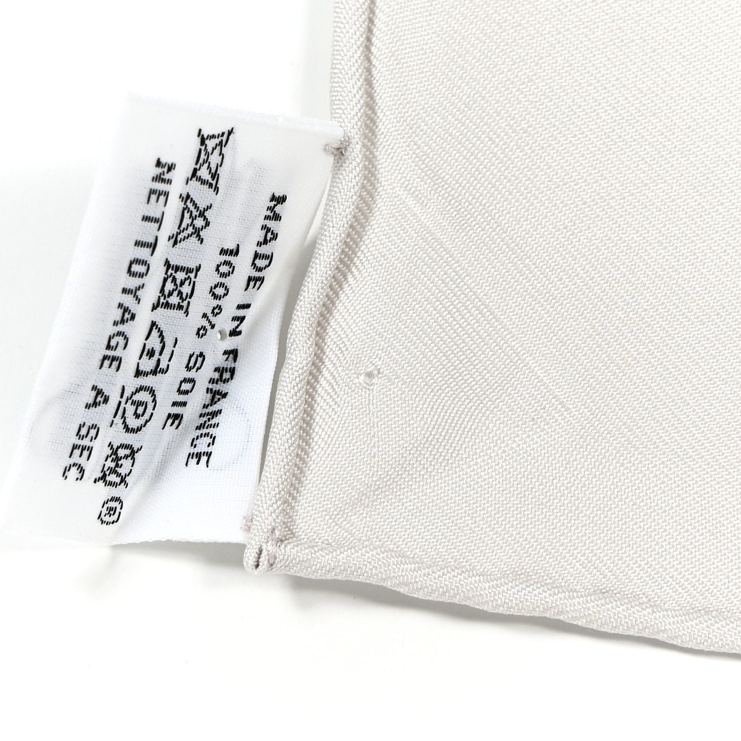Silk Please Check In Scarf 90 Gris Perle Etoupe
