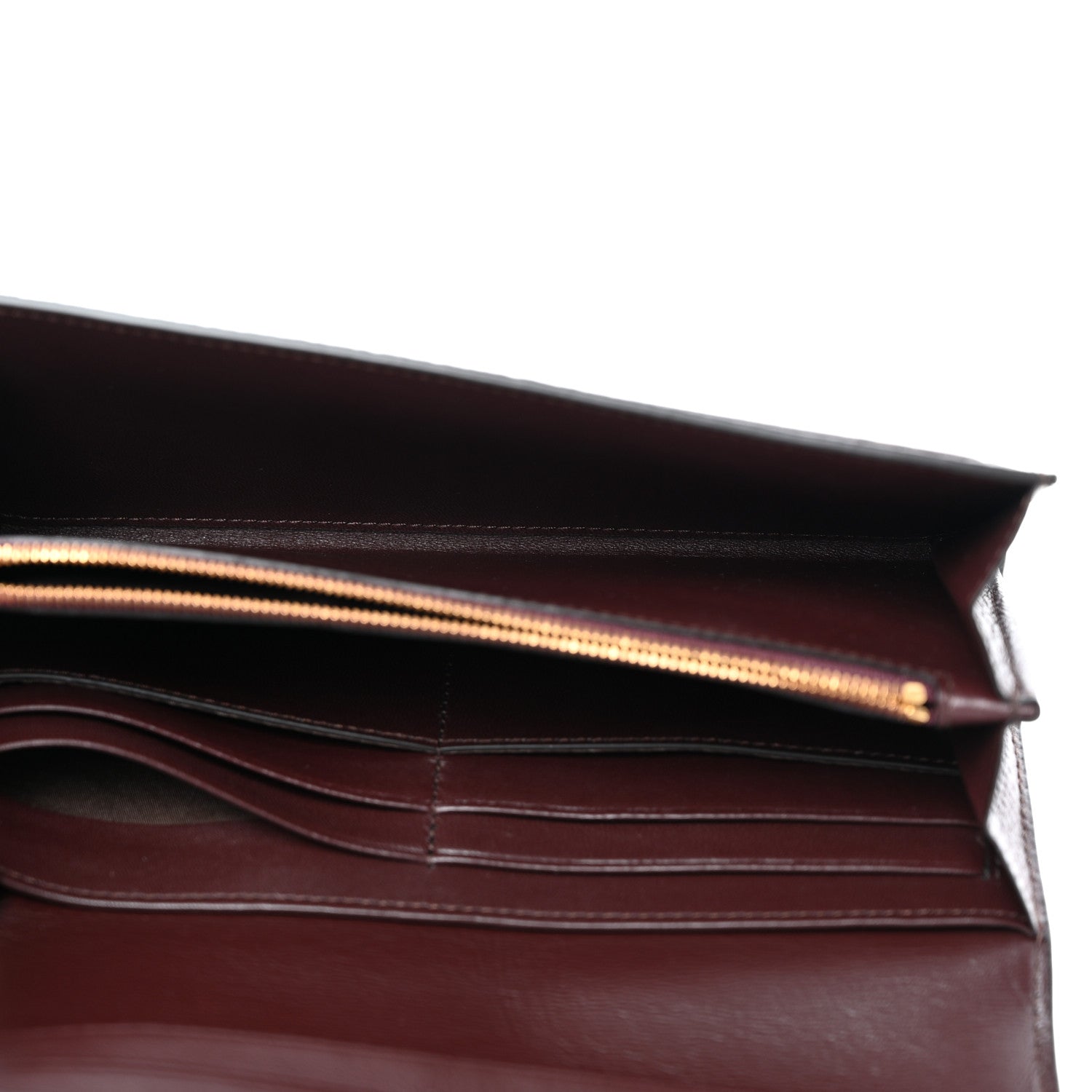 Mulberry Natural Grain Calfskin Continental Wallet Oxblood 5 of 8
