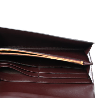 Mulberry Natural Grain Calfskin Continental Wallet Oxblood 5 of 8