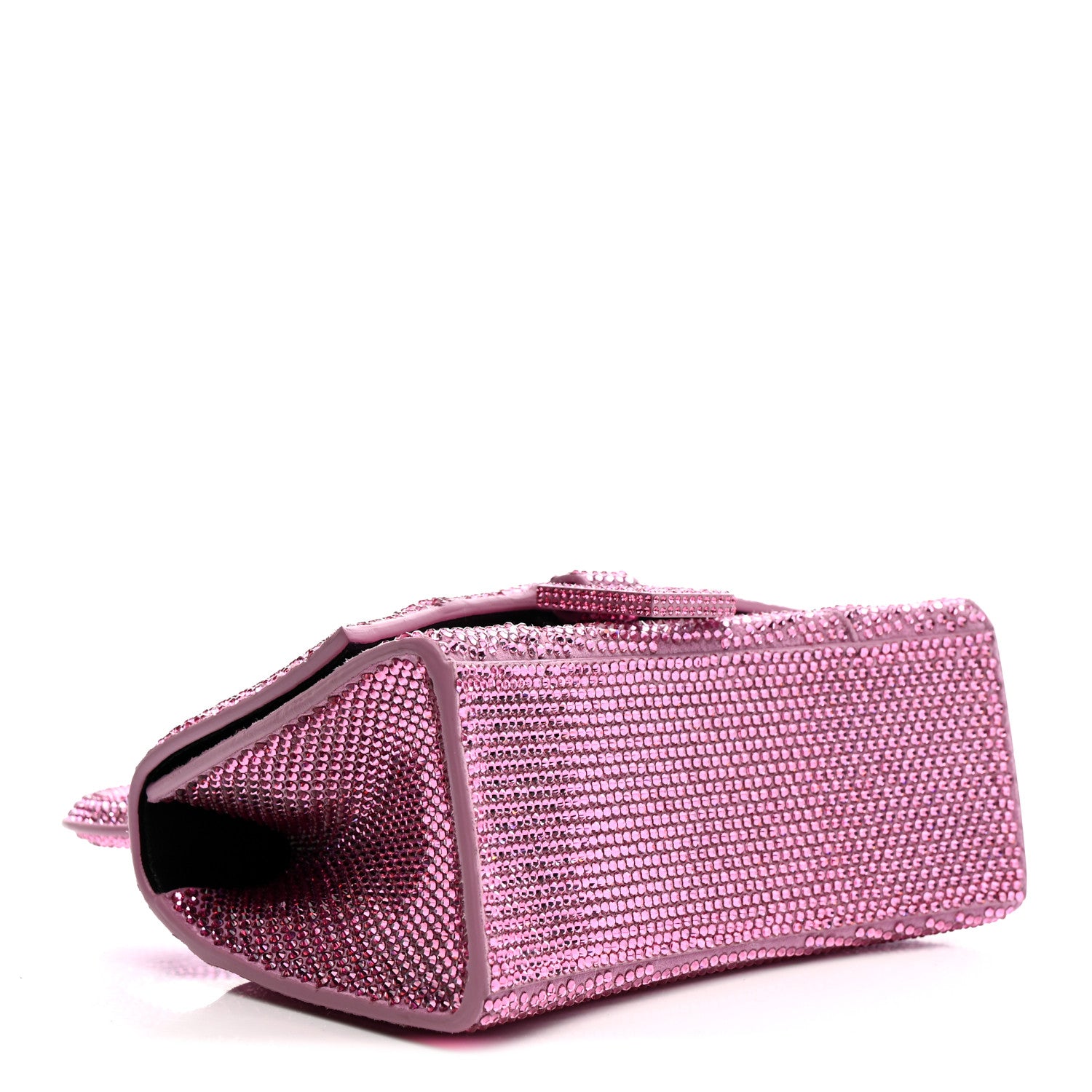 Balenciaga Strass Suede Hourglass Top Handle Bag XS Pink 4 of 16