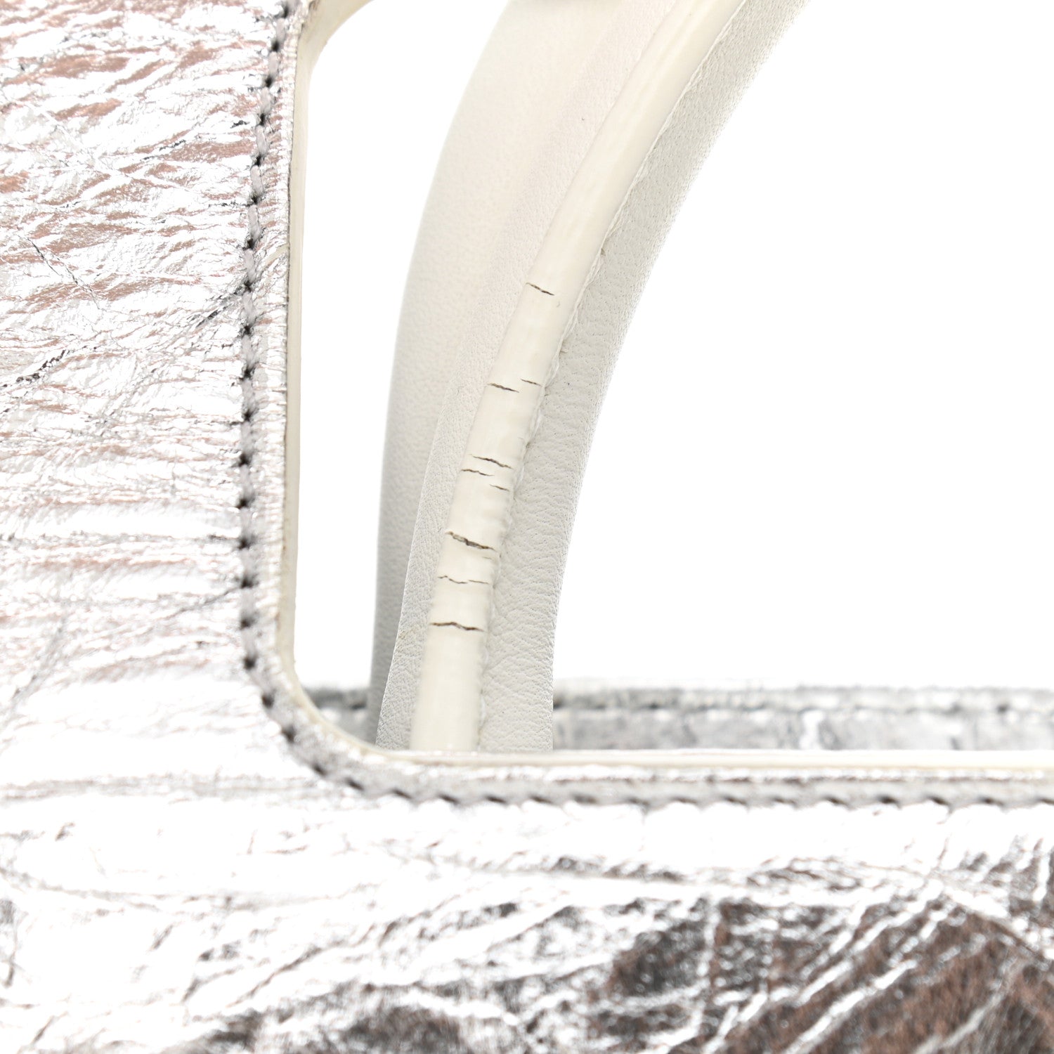 Christian Dior Metallic Calfskin Medium Diorever Flap Silver 14 of 15