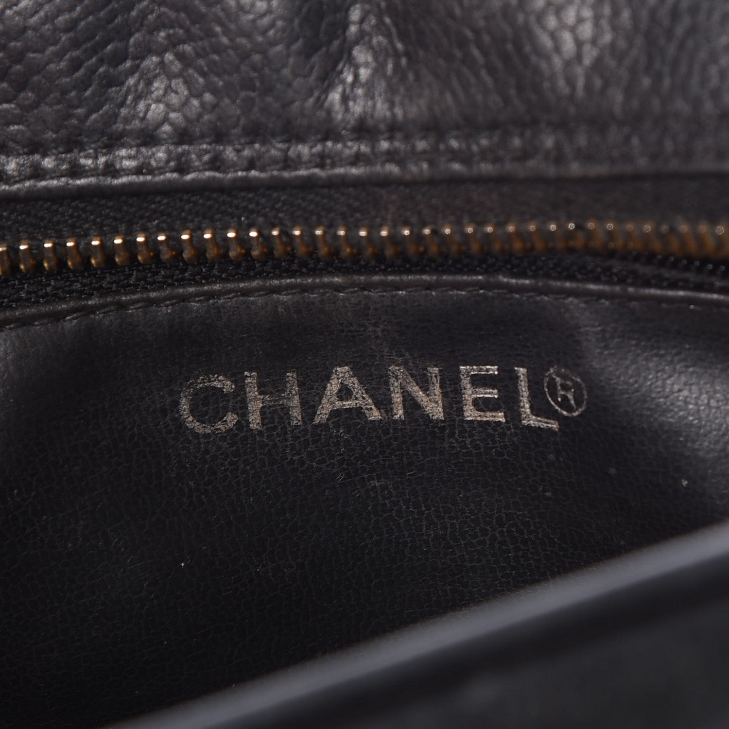 Chanel Caviar Timeless CC Cosmetic Pouch Bag Black 6 of 8
