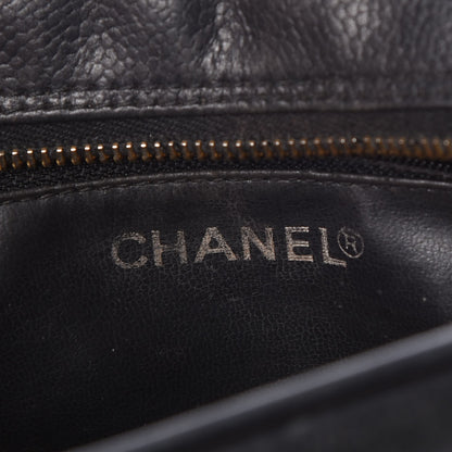Chanel Caviar Timeless CC Cosmetic Pouch Bag Black 6 of 8