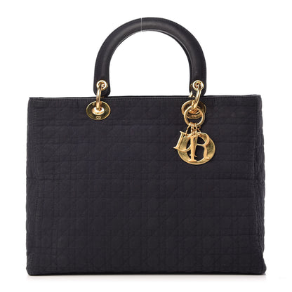 Christian Dior Nylon Cannage Large Lady Dior Black 1 of 11