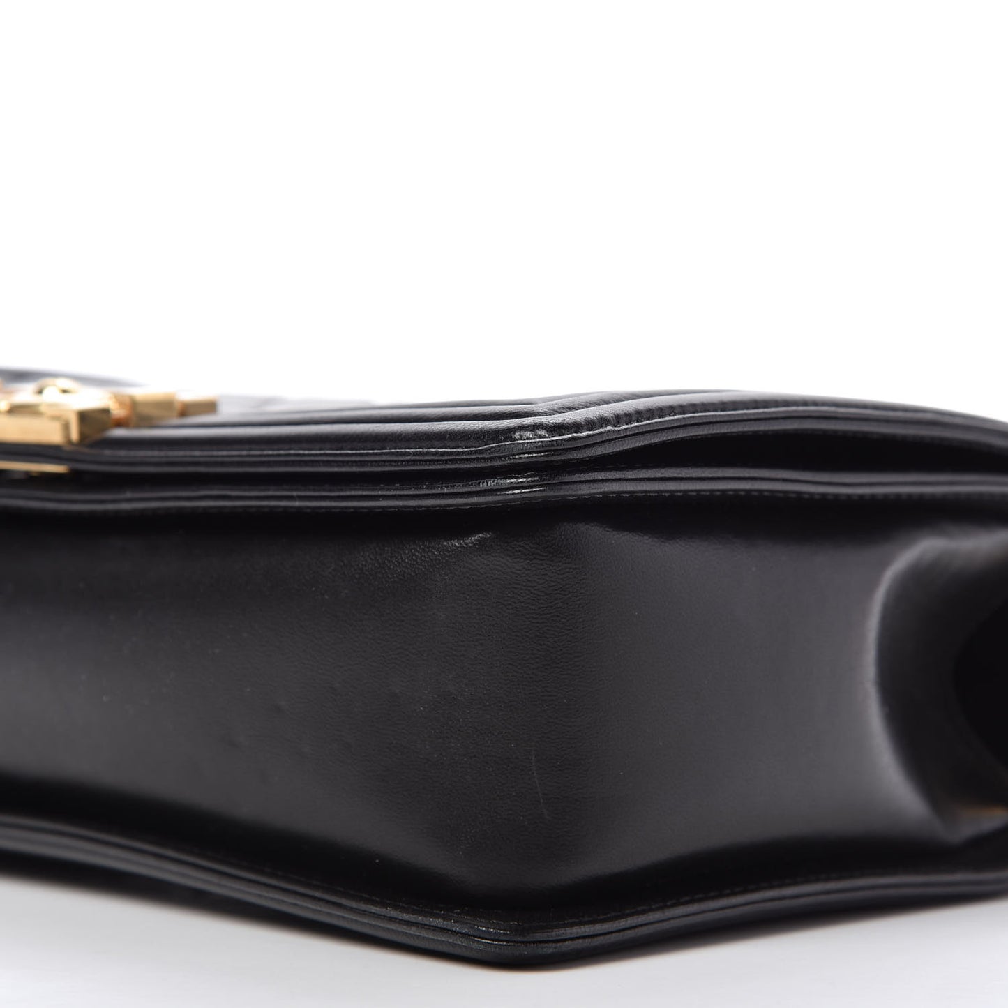 Lambskin Quilted New Medium Boy Flap Black