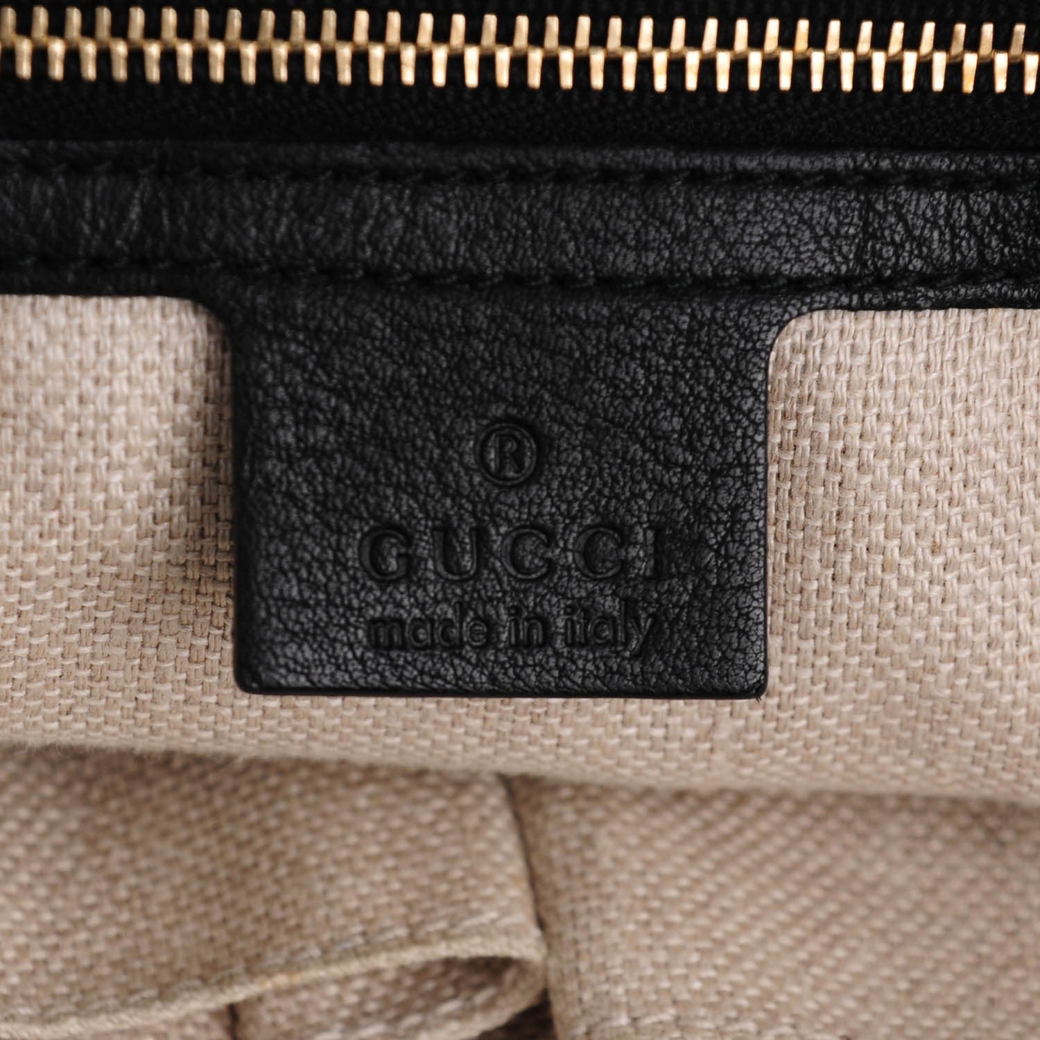 Gucci Calfskin Medium Marrakech Tote Black 6 of 8