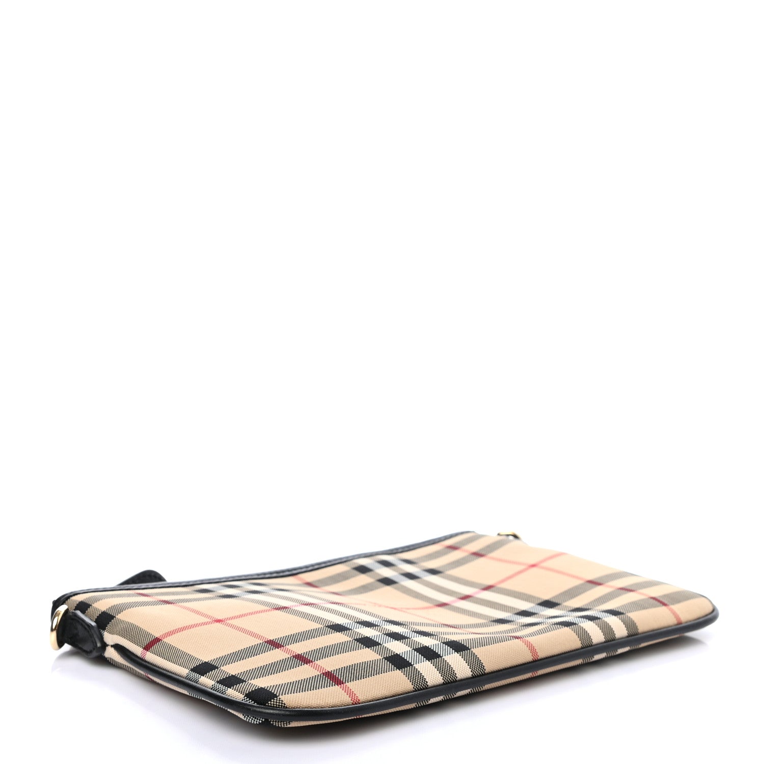 Burberry Horseferry Check Peyton Crossbody Clutch Bag Black 3 of 5