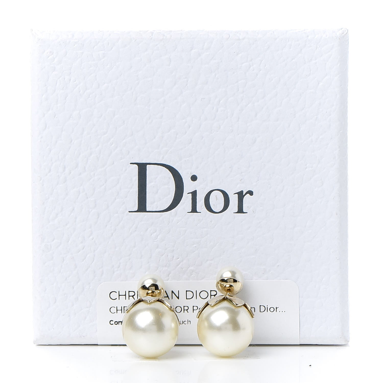 Christian Dior Pearl Mise En Dior Tribal Earrings Gold 5 of 5
