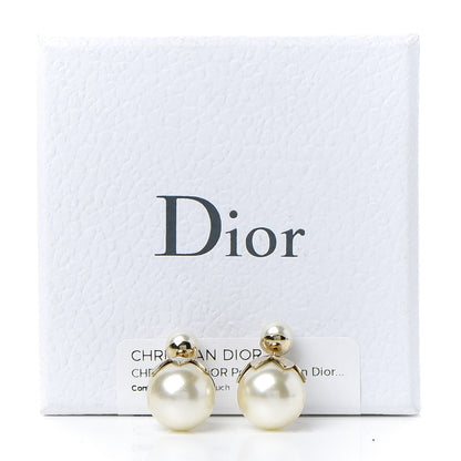 Christian Dior Pearl Mise En Dior Tribal Earrings Gold 5 of 5